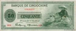 50 Piastres INDOCHINE FRANÇAISE  1945 P.077a TTB