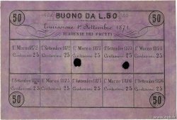 50 Lires Annulé ITALIA  1871 GME.0020 SC