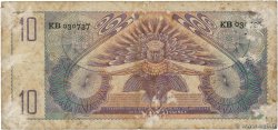 10 Gulden NETHERLANDS NEW GUINEA  1954 P.14a B