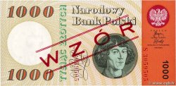 1000 Zlotych Spécimen POLOGNE  1965 P.141s2 NEUF