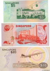 5, 10 et 20 Dollars Lot SINGAPORE  1979 P.10, P.11b et P.12 FDC