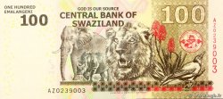 100 Emalangeni Remplacement SWAZILAND  2010 P.39a UNC