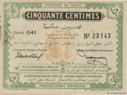 50 Centimes TúNEZ  1919 P.45a EBC+