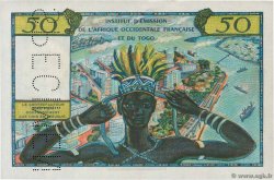 50 Francs Spécimen FRENCH WEST AFRICA  1956 P.45s UNC-