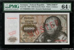 1000 Deutsche Mark Spécimen GERMAN FEDERAL REPUBLIC  1960 P.24s UNC-