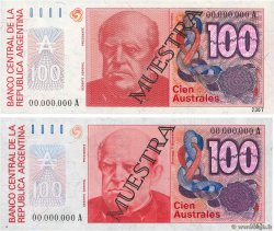 100 Australes Spécimen ARGENTINA  1985 P.327s UNC