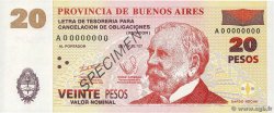 20 Pesos Spécimen ARGENTINE  1985 PS.2314s NEUF
