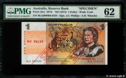 1 Dollar Spécimen AUSTRALIE  1974 P.42as pr.NEUF