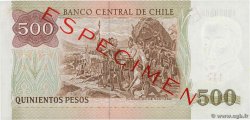 500 Pesos Spécimen CHILI  1977 P.153s SPL+