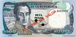 1000 Pesos Oro Spécimen KOLUMBIEN  1994 P.438s fST+