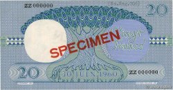 20 Francs Spécimen DEMOKRATISCHE REPUBLIK KONGO  1961 P.004s fST+