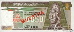1/2 Quetzal Spécimen GUATEMALA  1983 P.065s q.FDC
