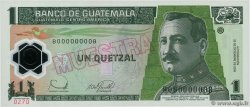 1 Quetzal Spécimen GUATEMALA  2006 P.109s UNC