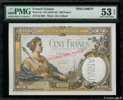 100 Francs Spécimen GUYANE  1927 P.08s SUP+