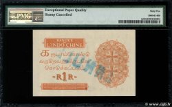 1 Rupee - 1 Roupie Spécimen FRANZÖSISCHE-INDIEN  1932 P.04cs ST