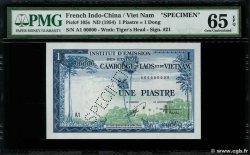 1 Piastre - 1 Dong Spécimen INDOCHINA  1954 P.105s FDC