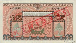 25 Rupiah Spécimen INDONESIA  1952 P.044as q.FDC