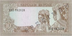 10 Rupiah Spécimen INDONESIA  1960 P.083s UNC-