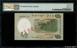 1/2 Lira Spécimen ISRAEL  1958 P.29s SC+
