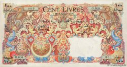 100 Livres Spécimen LIBANO  1945 P.053s EBC+