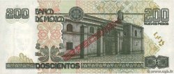 200 Nuevos Pesos Spécimen MEXICO  1992 P.103s SC+