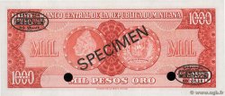 1000 Pesos Oro Spécimen RÉPUBLIQUE DOMINICAINE  1964 P.106s4 pr.NEUF