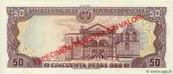 50 Pesos Oro Spécimen RÉPUBLIQUE DOMINICAINE  1988 P.127s NEUF