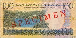100 Francs Spécimen RWANDA  2003 P.29as UNC-