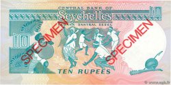 10 Rupees Spécimen SEYCHELLES  1989 P.32s FDC