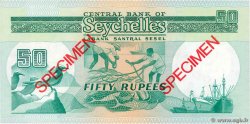 50 Rupees Spécimen SEYCHELLEN  1989 P.34s ST