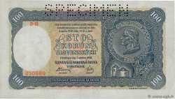 100 Korun Spécimen ESLOVAQUIA  1940 P.10s EBC+