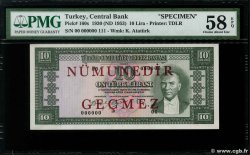 10 Lira Spécimen TURKEY  1930 P.160s AU+