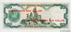 20 Bolivares Spécimen VENEZUELA  1974 P.053s1 UNC-