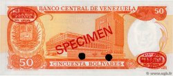 50 Bolivares Spécimen VENEZUELA  1972 P.054s2 q.FDC