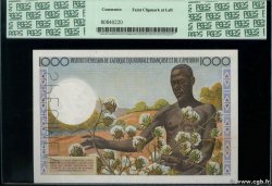 1000 Francs Spécimen AFRIQUE ÉQUATORIALE FRANÇAISE  1957 P.34s q.FDC