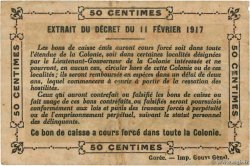 50 Centimes COSTA DE MARFIL  1917 P.01b BC+