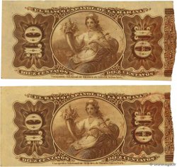10 Centavos Lot KUBA  1872 P.030a fVZ