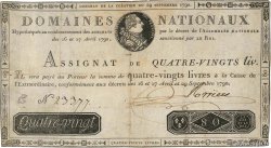 80 Livres FRANCE  1790 Ass.07a