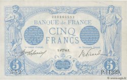 5 Francs BLEU FRANCIA  1916 F.02.38 EBC