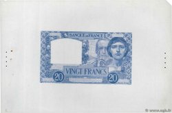 20 Francs TRAVAIL ET SCIENCE Épreuve FRANCIA  1939 F.12.00Ec q.AU