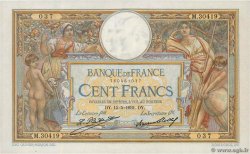 100 Francs LUC OLIVIER MERSON grands cartouches FRANCE  1931 F.24.10 AU+