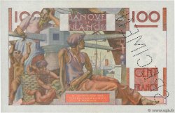100 Francs JEUNE PAYSAN Spécimen FRANCIA  1945 F.28.01Sp q.FDC