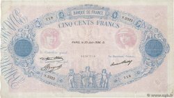 500 Francs BLEU ET ROSE FRANCIA  1936 F.30.37 q.BB