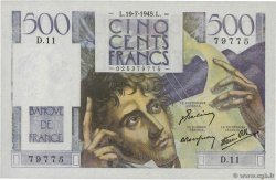 500 Francs CHATEAUBRIAND FRANCIA  1945 F.34.01 SC+