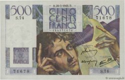500 Francs CHATEAUBRIAND FRANCE  1946 F.34.05 AU+