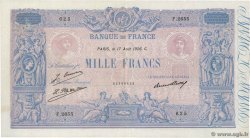 1000 Francs BLEU ET ROSE FRANCE  1926 F.36.43 VF