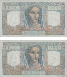 1000 Francs MINERVE ET HERCULE Consécutifs FRANCIA  1946 F.41.17 q.FDC
