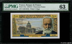 5 Nouveaux Francs VICTOR HUGO FRANCIA  1961 F.56.09 SC+