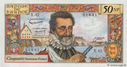 50 Nouveaux Francs HENRI IV FRANCE  1959 F.58.04 SPL
