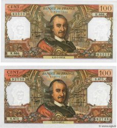 100 Francs CORNEILLE Lot FRANCE  1975 F.65.49 UNC-